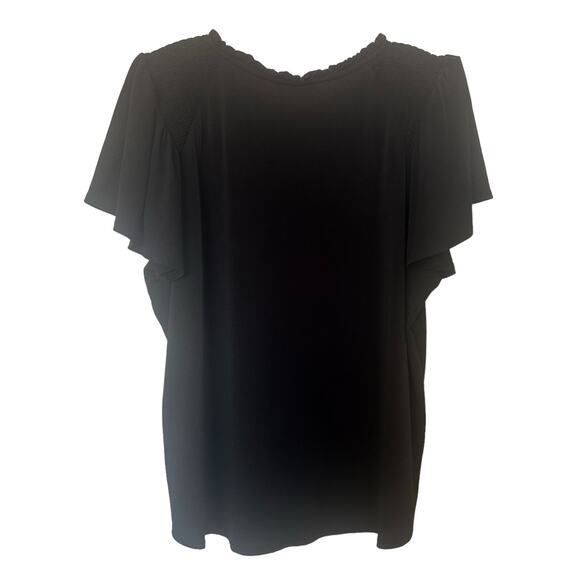 Banana Republic Short Sleeve Top Black Size XL - Picture 2 of 6